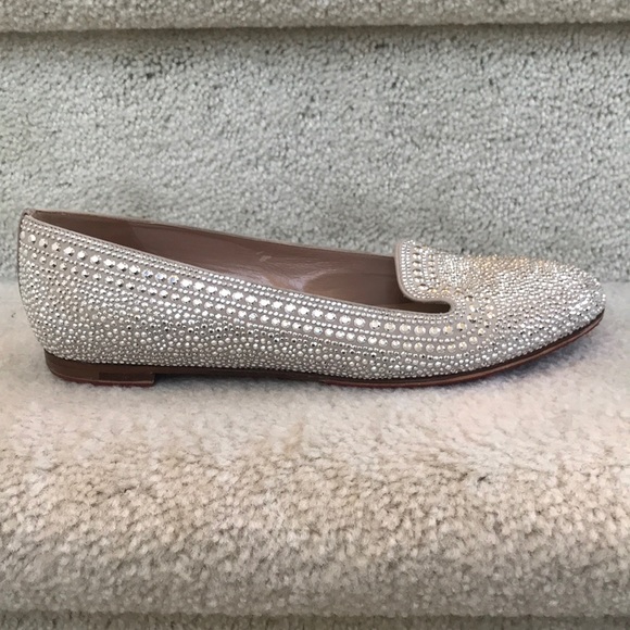 Valentino Silver Micro-Stud Smoking Slipper - Picture 12 of 16